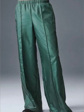 Alo Yoga Afterglow Wide Leg Track Pant XS Green NWT